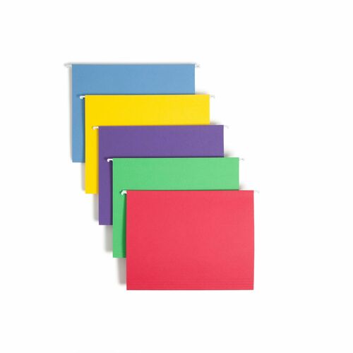 Smead  Hanging Folders, 11pt, 11-3/4"x9-1/4", 25/BX, Assorted