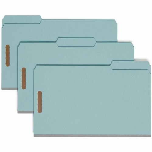 Smead  Fastener Folder, 1" Exp, 1/3-cut Tab, Legal, 25/BX, BE