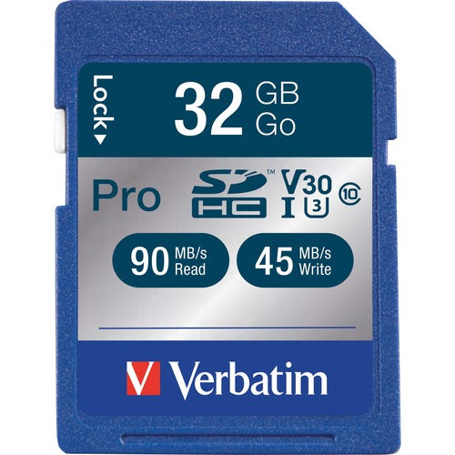 Verbatim  Memory Card, SDHC, 90MB/s Read Speed, 32GB. BE