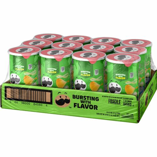 Keebler Co.  Pringles Potato Crisps, 2.5oz., 12/CT, Sour Cream/Onion