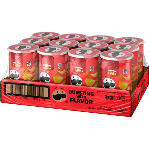 Keebler Co.  Pringles, Cheddar cheese, Grab/Go Can, 2.36oz, 12/CT