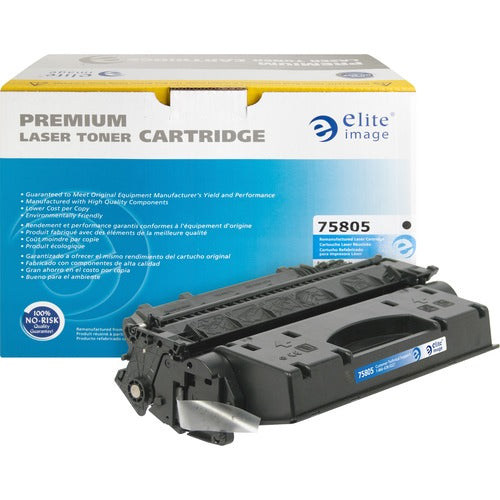 Elite Image  Toner Cartridge, r/ HP CF280X, 6900 Page Yield, Black-ELI75805