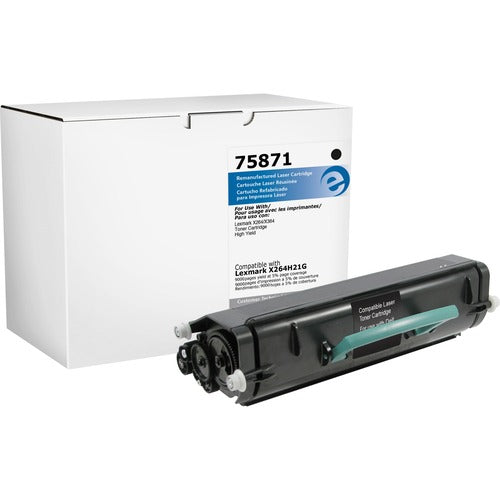 Elite Image  Toner Cartridge,f/ Lexmark X264, 9000 Page Yield, Black-ELI75871