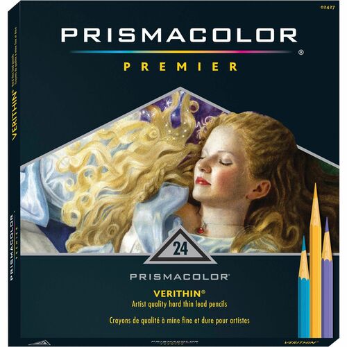Newell Brands  Color Pencil, Prismacolor Verithin, 24/ST, Assorted