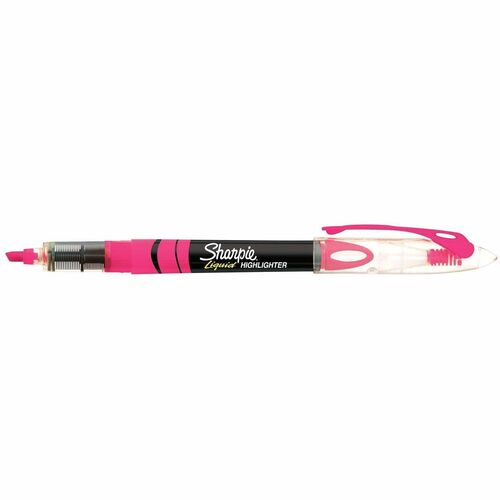 Newell Brands  Liquid Highlighter, Chisel Point, Fluorescent. Pink