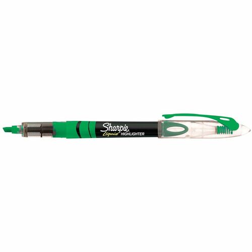 Newell Brands  Liquid Highlighter, Chisel Point, Fluorescent. Green