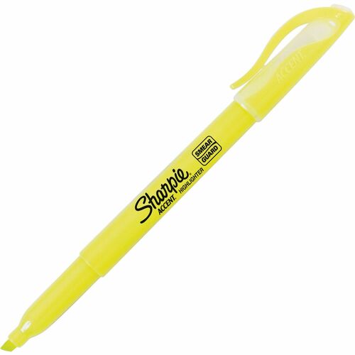 Newell Brands  Highlighter, Chisel Point, Nontoxic, Fluorescent Yellow