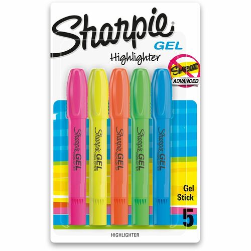 Newell Brands  Gel Highlighter, 5/ST, Assorted