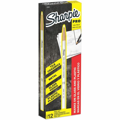 Newell Brands  Peel Off China Marker, 3/16" Diameter, White