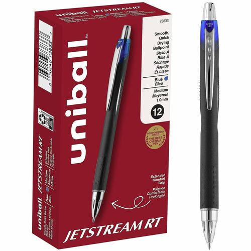 uni-ball Corporation  Pen,Rollerball,Refillable,1.0mm Tip,Blue Ink