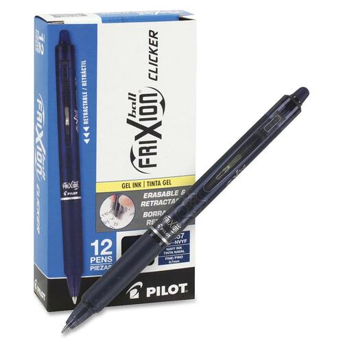 Pilot  Gel Pens,Erasable,Retractable,0.7mm, 1 DZ, NY Ink/Barrel