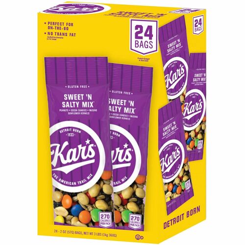 Kars Nuts  Sweet N Salty Trail Mix, 2oz, 24/BX