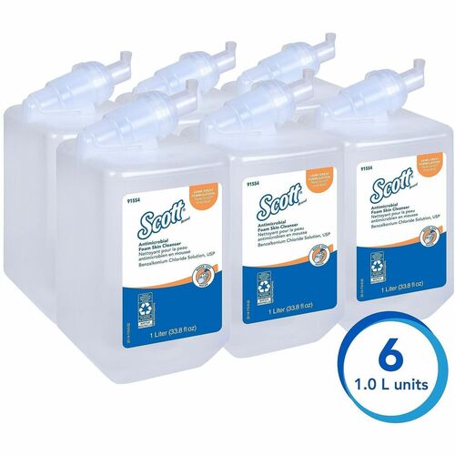 Kimberly-Clark Professional  Skin Cleaner Refill, Foam, Antibacterial, 1000ml, 6/CT, CL