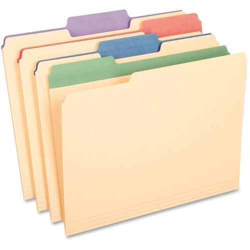 Pendaflex  Color Tab Folders,Ltr,1/3 Cut,11pt,225 Sht Cap,50/BX,MLA/AST