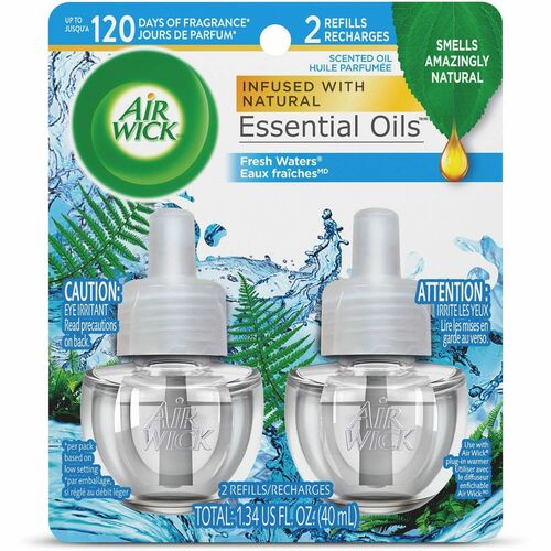 Reckitt Benckiser  Scented Oil Refill, Air Wick, 2/PK, Fresh Waters