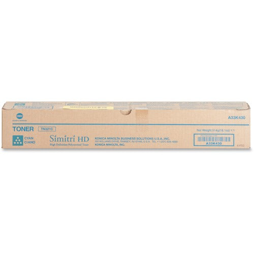 Konica Minolta  Toner Cartridge, f/224/284, 25000 Page Yield, Cyan