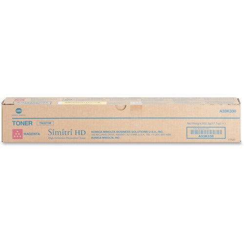Konica Minolta  Toner Cartridge, f/224/284, 25000 Page Yield, Magenta