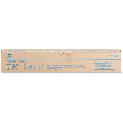 Konica Minolta  Toner Cartridge, f/224/284, 25000 Page Yield, Yellow