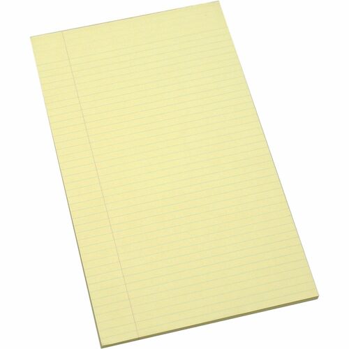 SKILCRAFT  Writing Paper Pad, Wide-Ruled,8-1/2"x13-1/4", 1 Dozen, CA