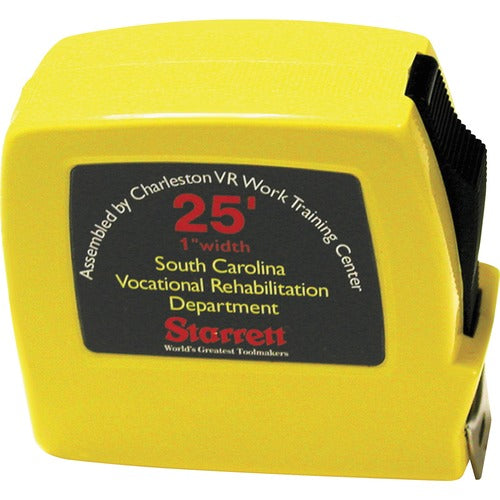 SKILCRAFT  Tape Measure,w/Blade Lock, Heavy-Duty,3/4"x25', Yellow Case