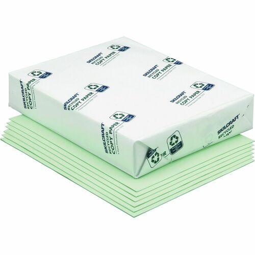 SKILCRAFT  Dual Copy Paper, 20 lb., 84 Bright, 8-1/2"x11", 10 Rm/BX,GN