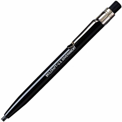 SKILCRAFT  Wax Marker Pencil,Twist, 1 Dozen, BK Lead