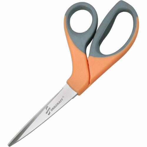 SKILCRAFT  Bent Trimmers, 8-1/4" Length, 3-1/4" Cut, STST, OE/GY