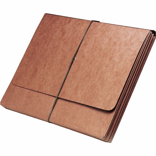 SKILCRAFT  Expanding Wallet,w/Flap,Elastic Close,11-3/4"x9-1/2",RD