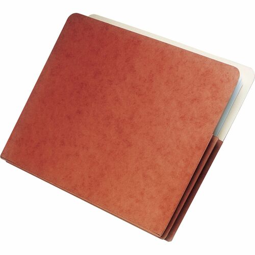SKILCRAFT  File Jackets, No Flap,1-3/4" Cap., 2 Ply, Legal, Red