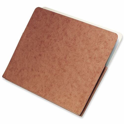 SKILCRAFT  File Jackets, No Flap,7/8" Cap., 2 Ply, Letter, Red