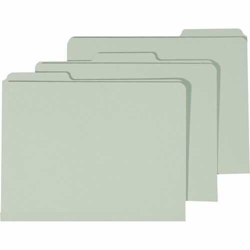 SKILCRAFT  File Folders,1/3 Cut,1" Exp.,Letter,100/BX,Light Green