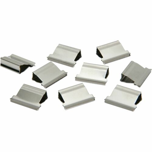 SKILCRAFT  Clam Clip Refills, Medium, 50/Box, Stainless Steel
