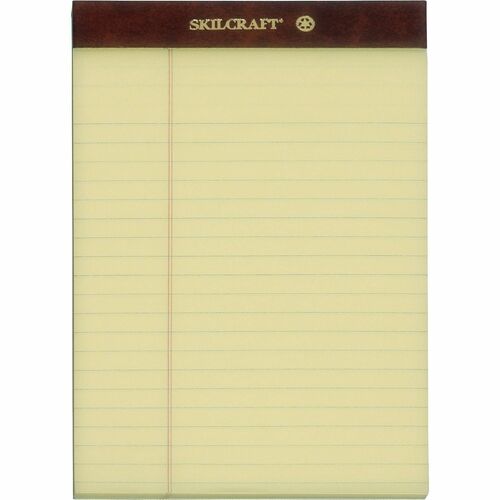 SKILCRAFT  Writing Pads,Perf,50 Shts/Pad,5"x8",CA