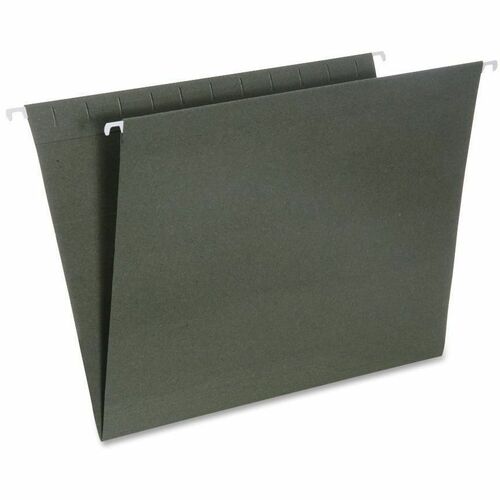 SKILCRAFT  Hanging File Folders, 1/3 Cut, Letter-size, 25/Box, Green