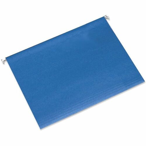 SKILCRAFT  Hanging File Folders, 1/5 Cut, Letter-size, 25/Box, Blue