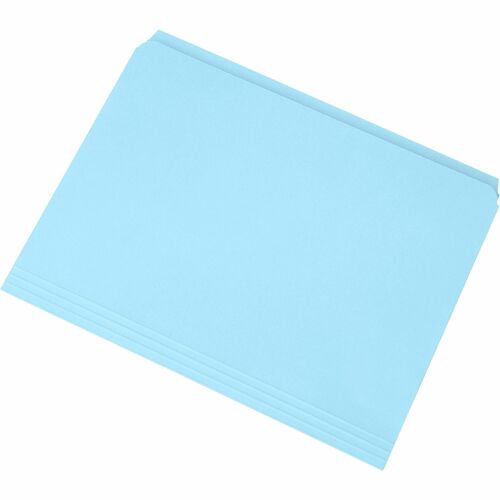 SKILCRAFT  File Folder, Straight Cut,3/4" Exp.,11pt.,Letter,100/BX, BE