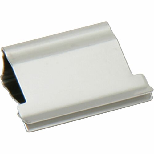 SKILCRAFT  Clam Clip Refills, Large, 35/Box, Stainless Steel