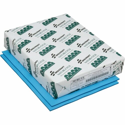 SKILCRAFT  Colored Copy Paper, 8-1/2"x11", 20lb, 500Sht/RM, Neon BE