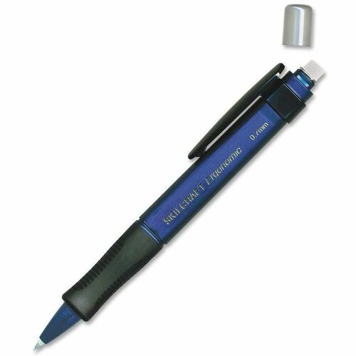 SKILCRAFT  Mechanical Pencils, .7mm, Wide, No.2, 6/PK, Blue Barrel
