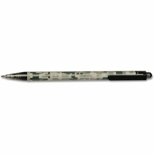 SKILCRAFT  Ballpoint Pen,Medium Point,1 Dozen,Camouflage Barrel/BK Ink