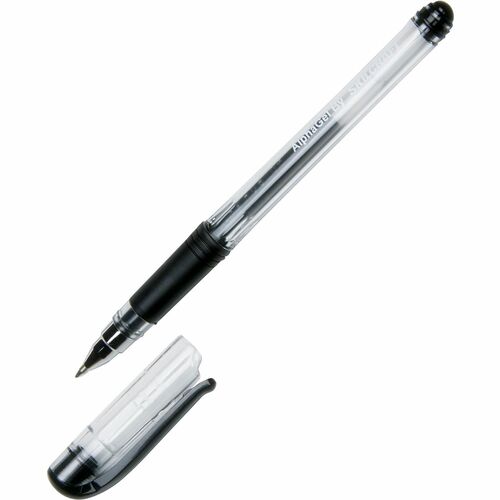 SKILCRAFT  Gel Pen, Refillable, 0.7mm, Medium Pt, 1 Dozen, Black Ink