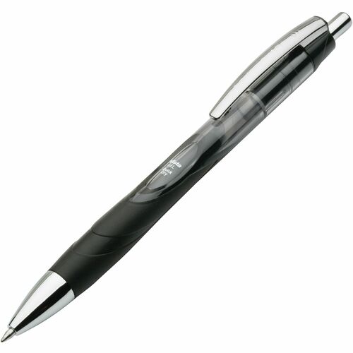 SKILCRAFT  Refillable Gel Pen, Grip, 0.7mm, Medium Pt,1 Dozen, BK Ink