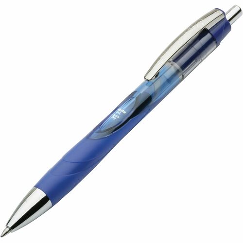 SKILCRAFT  Refillable Gel Pen, Grip, 0.7mm, Medium Pt,1 Dozen, BE Ink