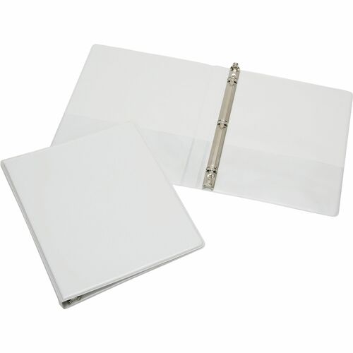 SKILCRAFT  View Binder,Round Ring,w/Pockets,1/2" Cap, Letter-size,WE