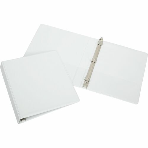SKILCRAFT  3-Ring Binder, 1" Capacity, Sht Sz 8-1/2"x11", White