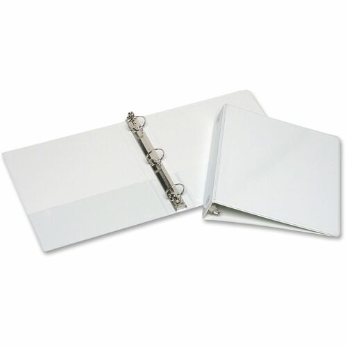 SKILCRAFT  View Binder,Round Ring,w/Pockets,1-1/2" Cap, Letter-size,WE
