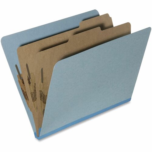 SKILCRAFT  Classification Fldr, 2" Exp, 6-Part, 2-Div, Ltr, 10/BX, LBE