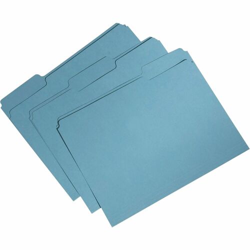SKILCRAFT  File Folders,1/3 Top Tab,11 Pt.,3/4" Exp.,Ltr.,100/BX,BE