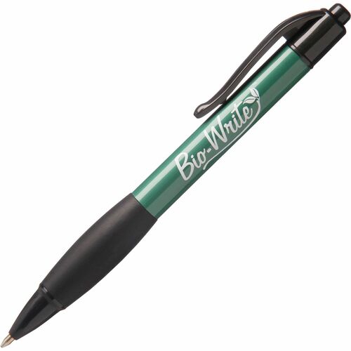SKILCRAFT  Ballpoint Pen,Rubber Grip,Retractable,Fine,1 Dozen,BK Ink