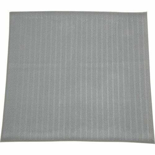 SKILCRAFT  Anti-Fatigue Mat, Lt-Duty,Vinyl Rib, 2'x3', 3/8" Thick, Gray